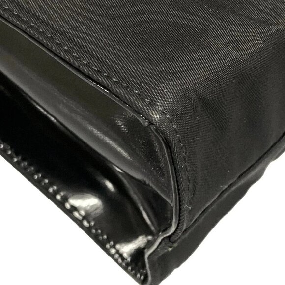 Auth PRADA - Black Nylon Leather Plastic Shoulder Bag - Picture 9 of 16